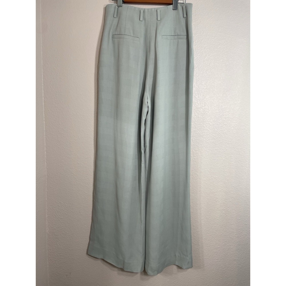 Lafayette 148 NY High Waist Trouser Pants Womens 0 Light Tan Wide Leg - Picture 3 of 12